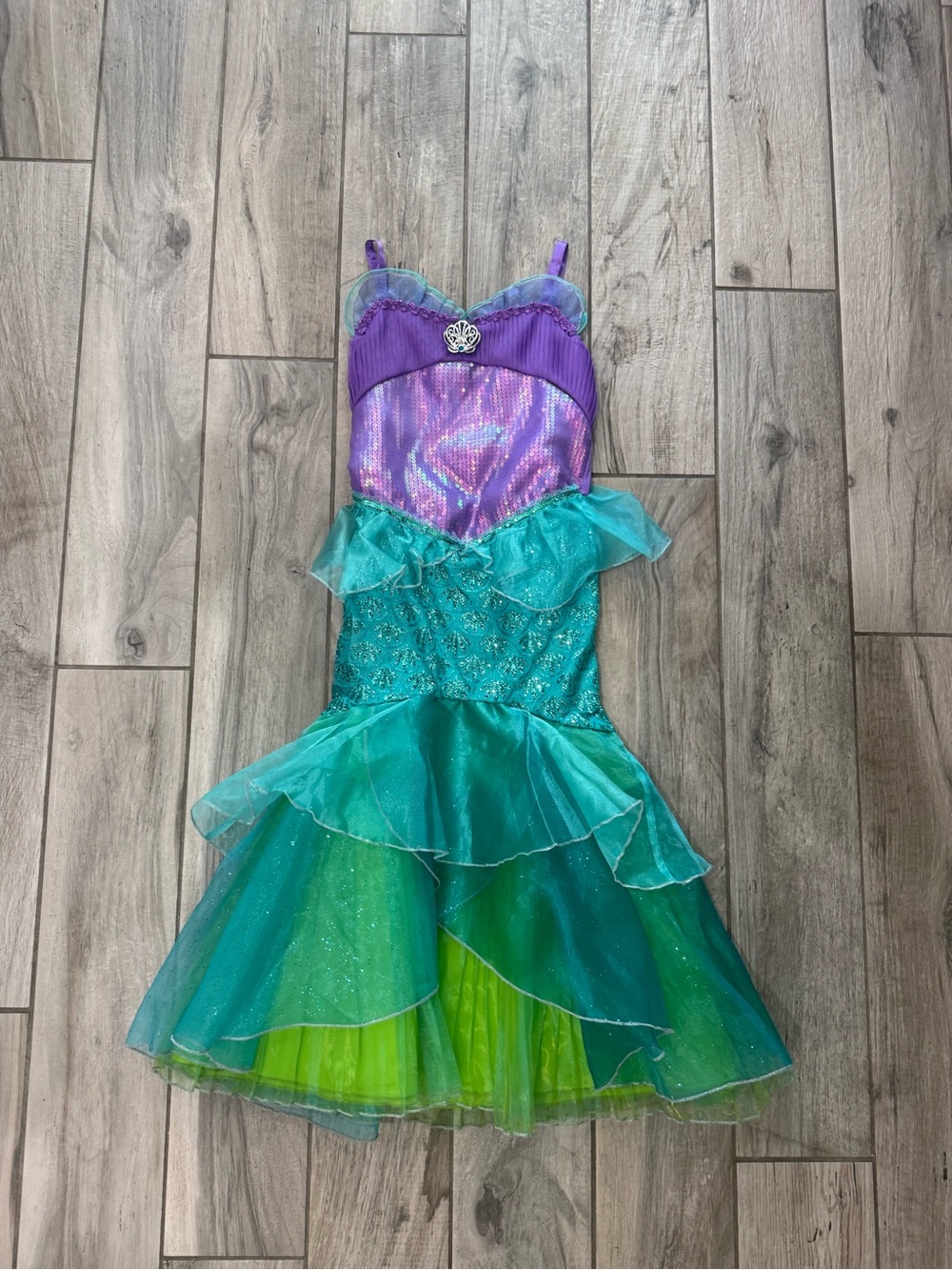 Girls Disney Ariel  Mermaid Costume Dress